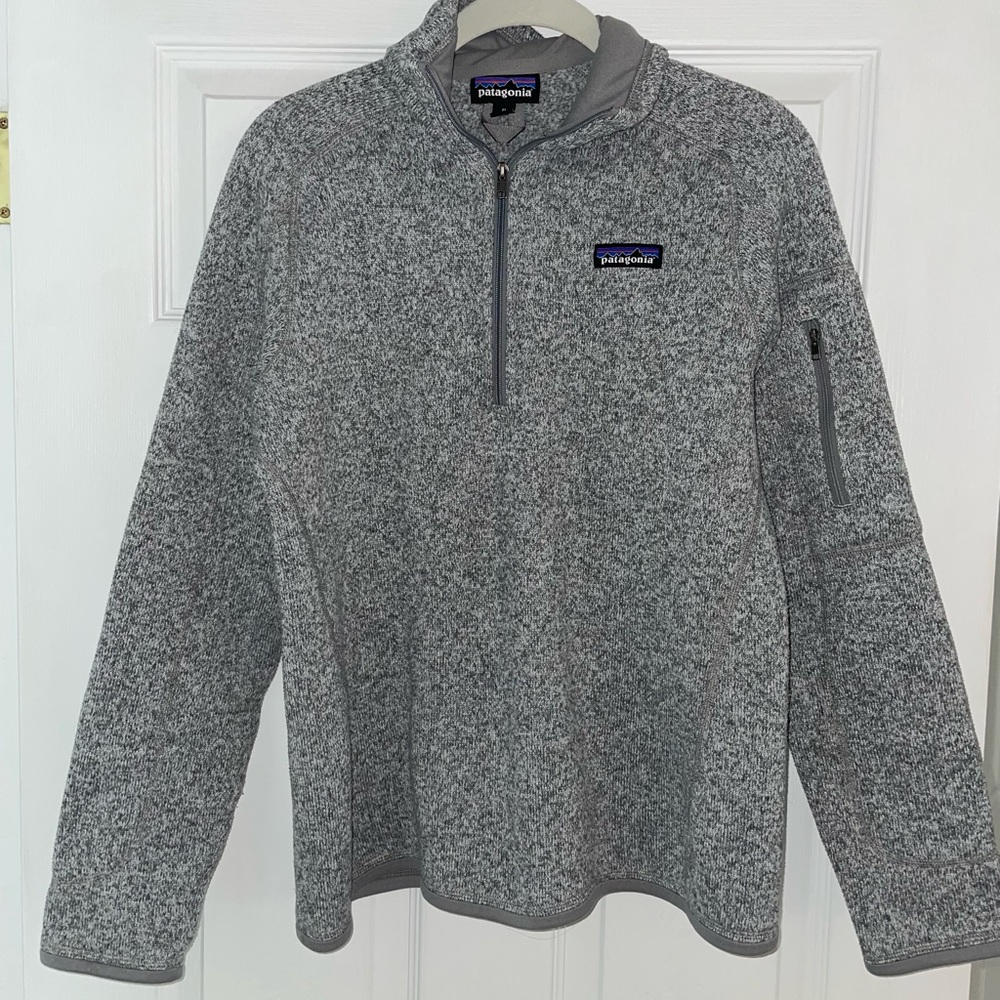 Patagonia gray quarter zip